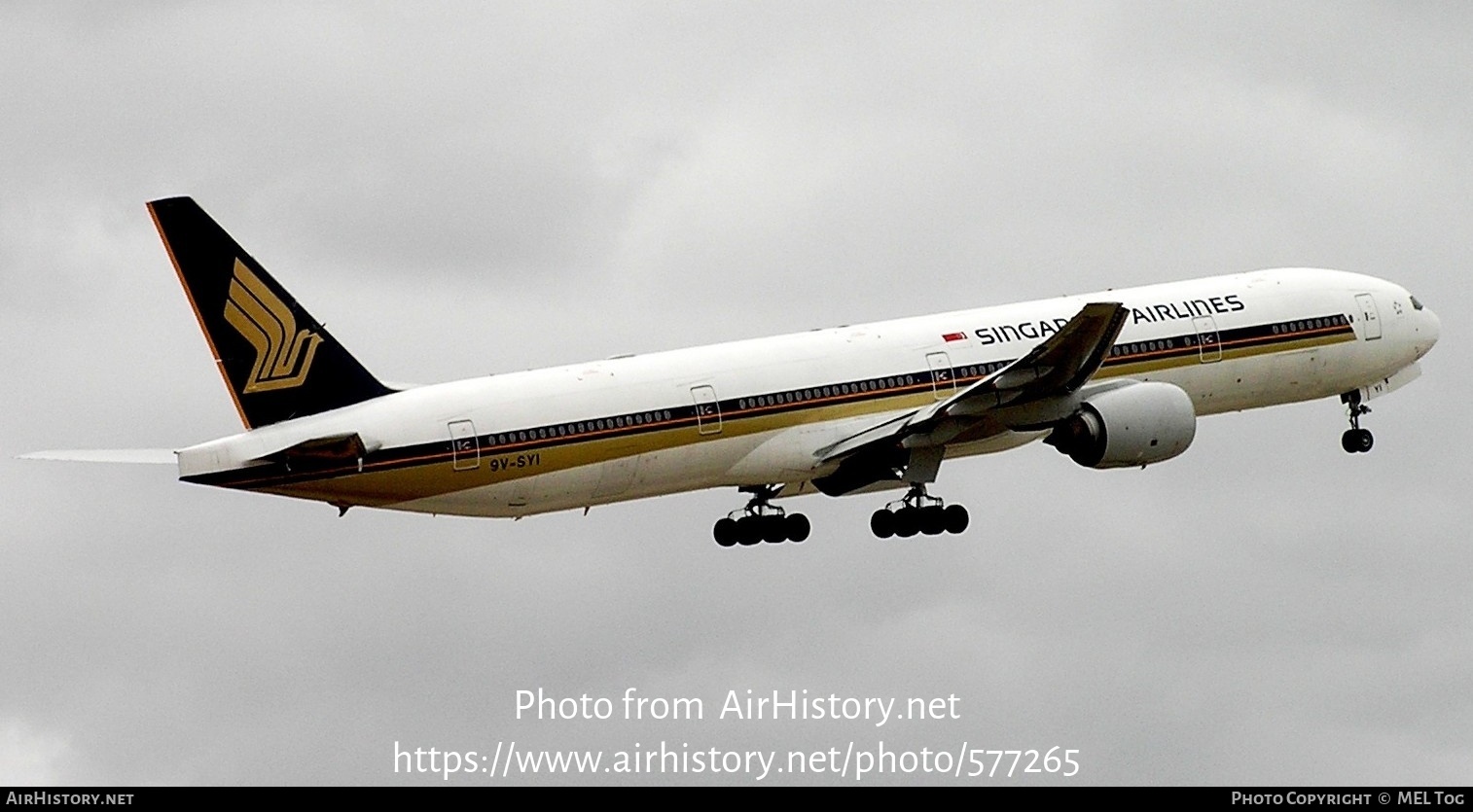 Aircraft Photo of 9V-SYI | Boeing 777-312 | Singapore Airlines | AirHistory.net #577265