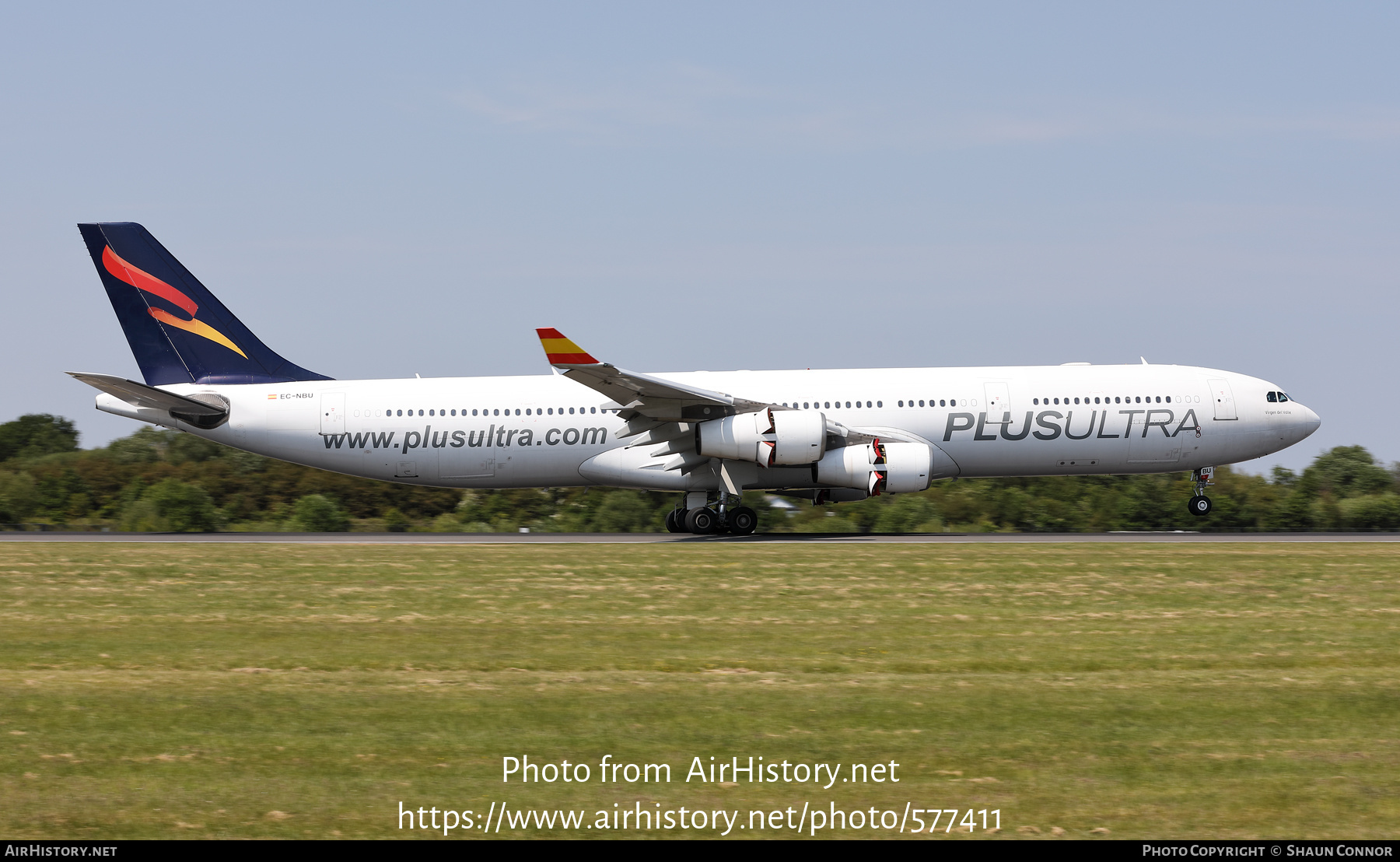 Aircraft Photo of EC-NBU | Airbus A340-313 | Plus Ultra Líneas Aéreas | AirHistory.net #577411