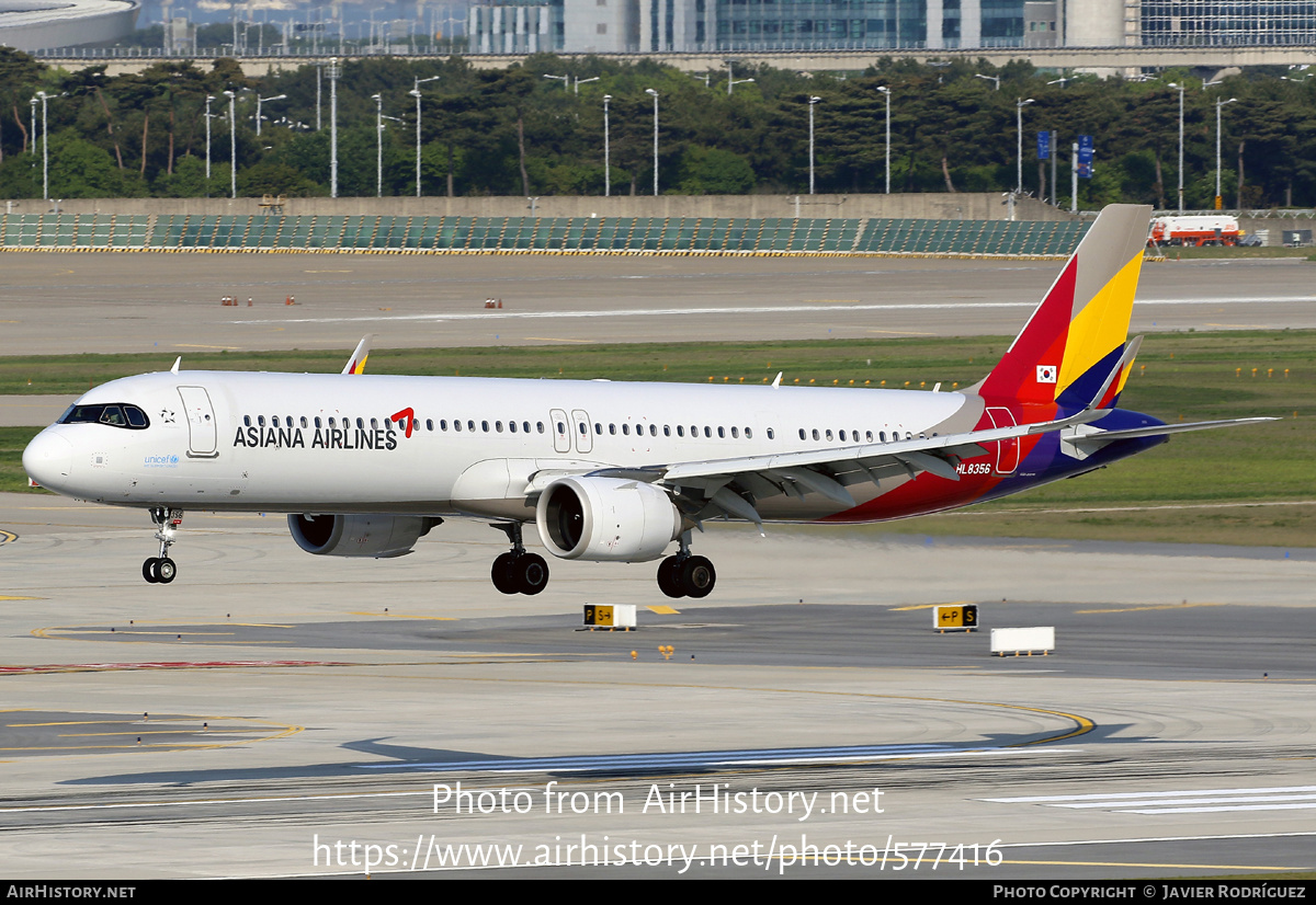 Aircraft Photo of HL8356 | Airbus A321-251NX | Asiana Airlines | AirHistory.net #577416