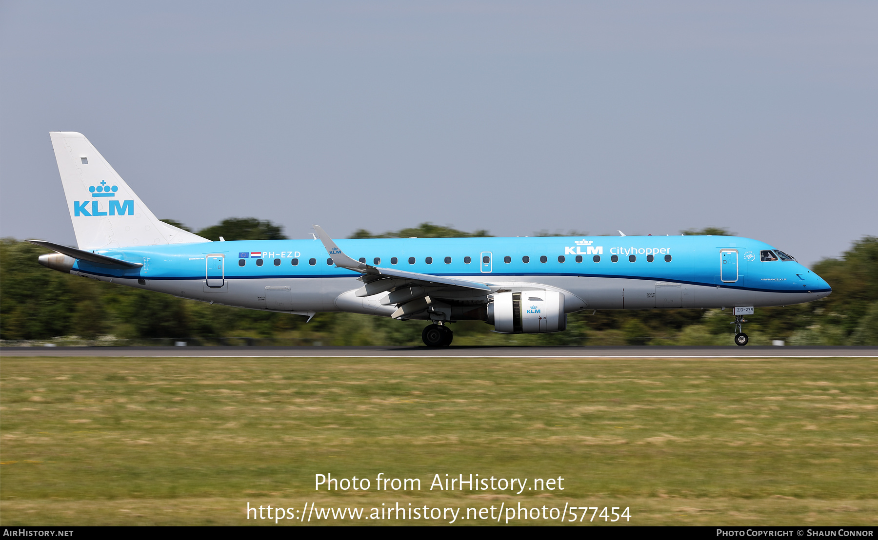 Aircraft Photo of PH-EZD | Embraer 190STD (ERJ-190-100STD) | KLM Cityhopper | AirHistory.net #577454