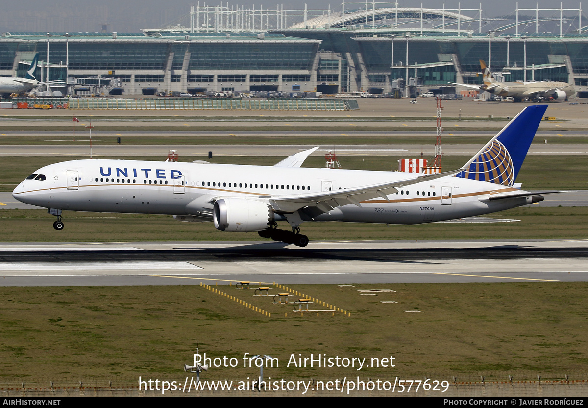 Aircraft Photo of N27965 | Boeing 787-9 Dreamliner | United Airlines | AirHistory.net #577629