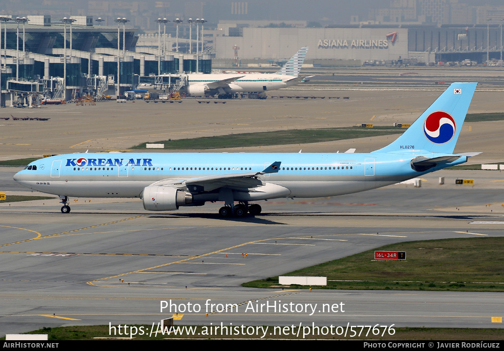 Aircraft Photo of HL8276 | Airbus A330-223 | Korean Air | AirHistory.net #577676