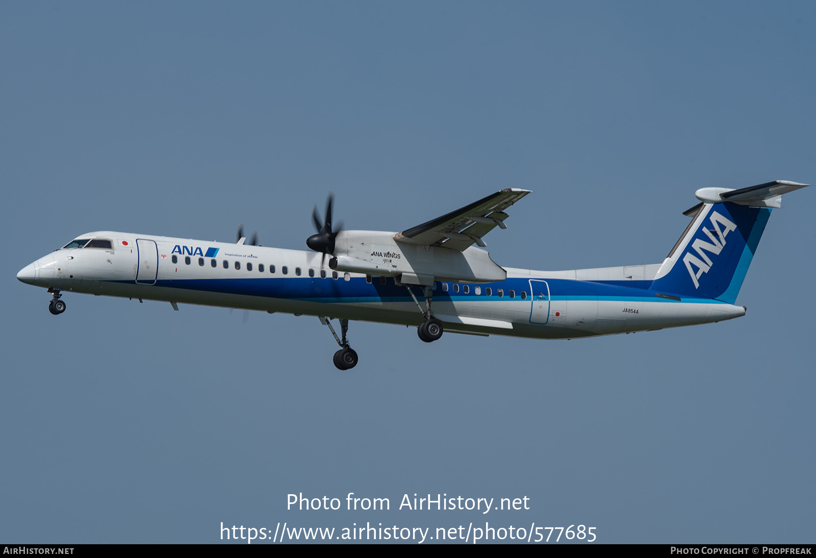 Aircraft Photo of JA854A | Bombardier DHC-8-402 Dash 8 | All Nippon Airways - ANA Wings | AirHistory.net #577685