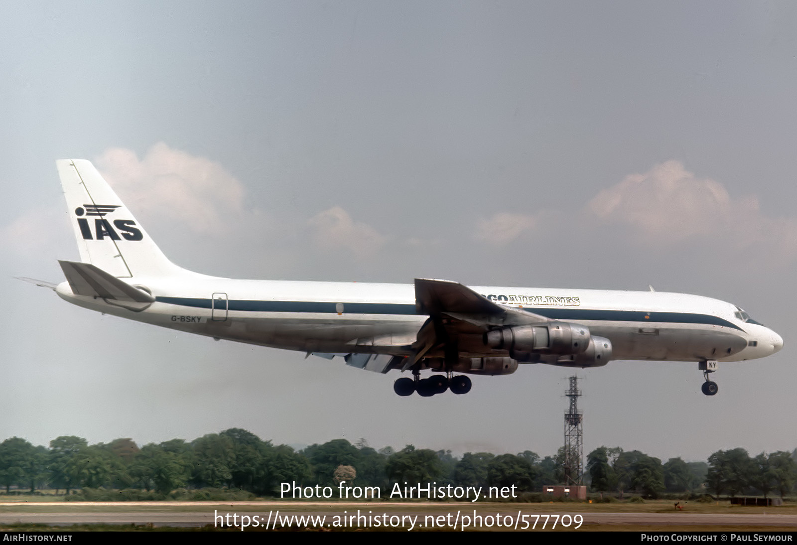 Aircraft Photo of G-BSKY | Douglas DC-8-55(F) | IAS Cargo Airlines - International Aviation Services | AirHistory.net #577709