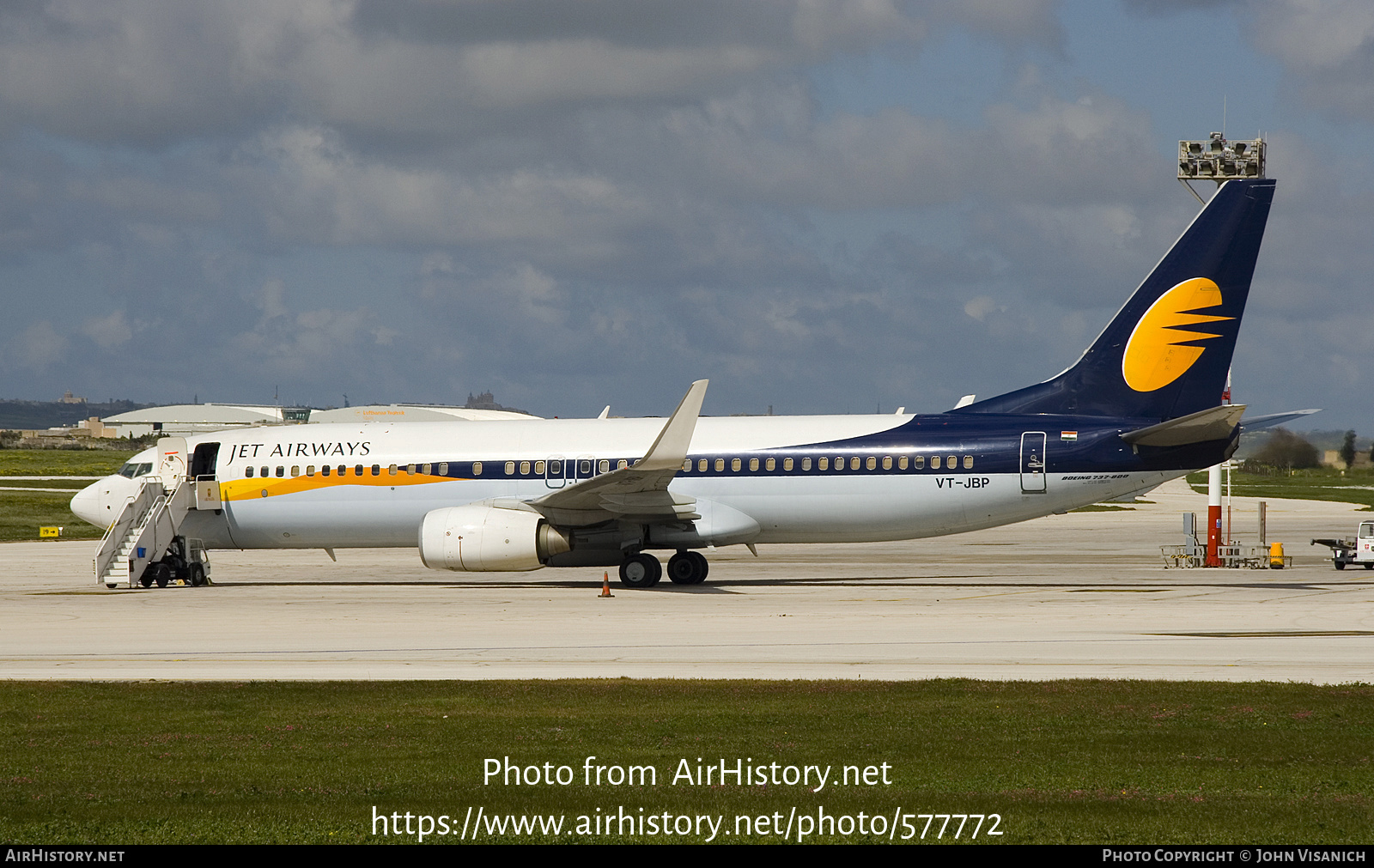 Aircraft Photo of VT-JBP | Boeing 737-85R | Jet Airways | AirHistory.net #577772