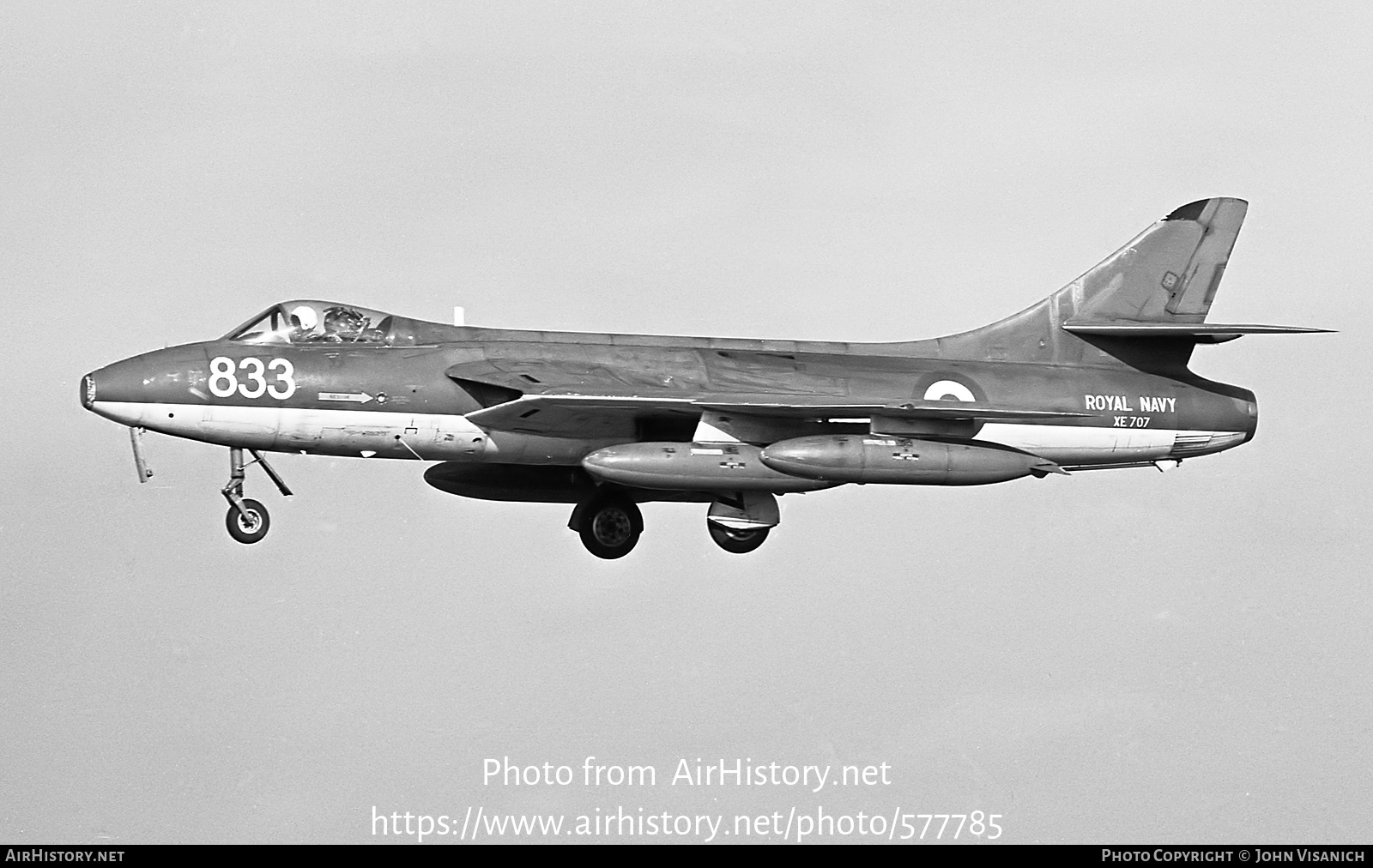 Aircraft Photo of XE707 | Hawker Hunter GA11 | UK - Navy | AirHistory.net #577785