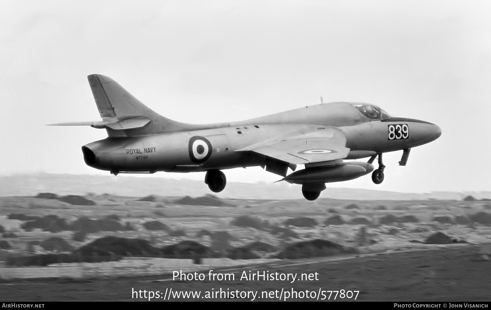 Aircraft Photo of WT799 | Hawker Hunter T8 | UK - Navy | AirHistory.net #577807