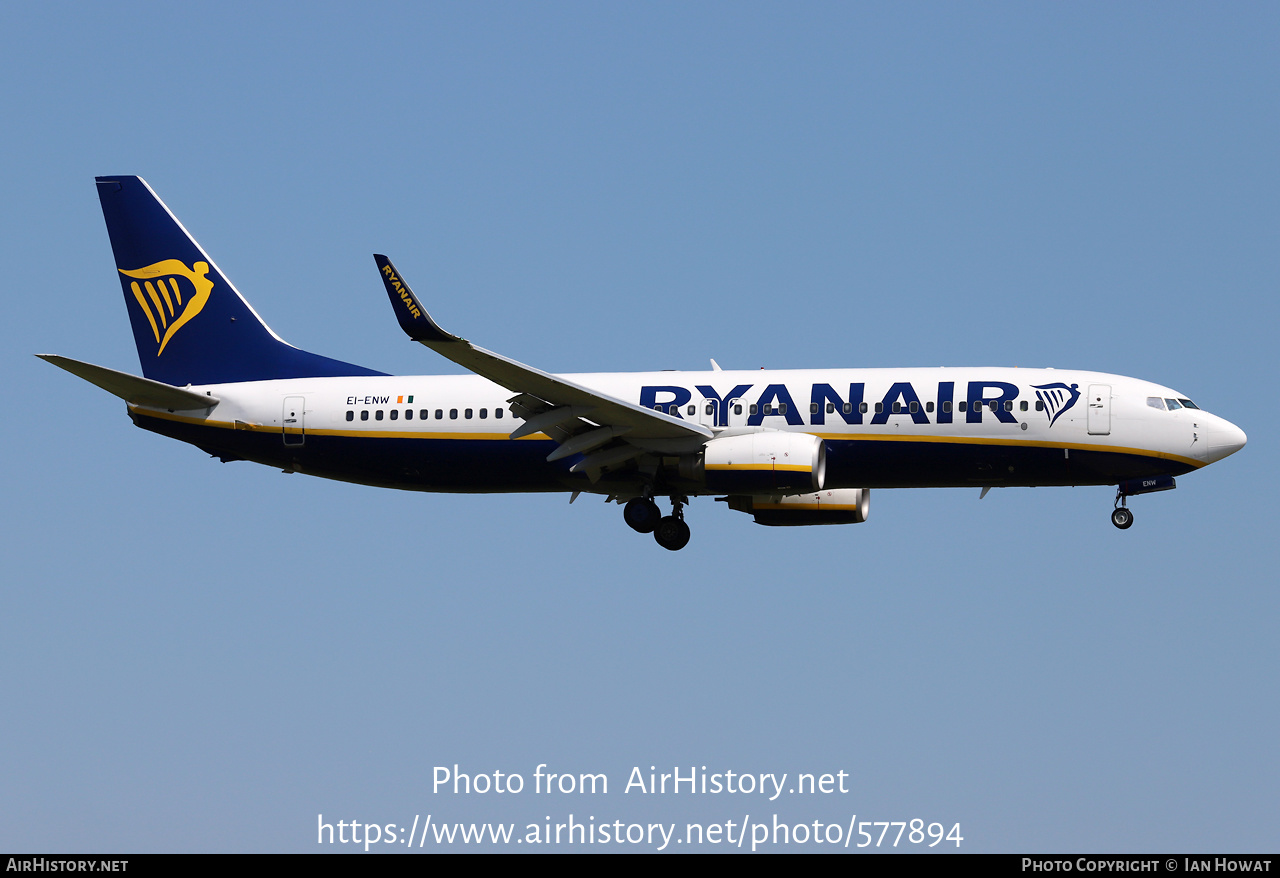 Aircraft Photo of EI-ENW | Boeing 737-8AS | Ryanair | AirHistory.net #577894