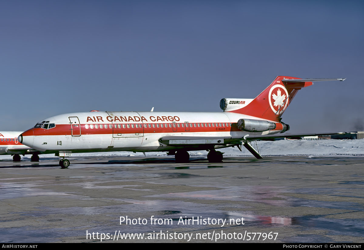 Aircraft Photo of C-GAGY | Boeing 727-22C | Air Canada Cargo | AirHistory.net #577967