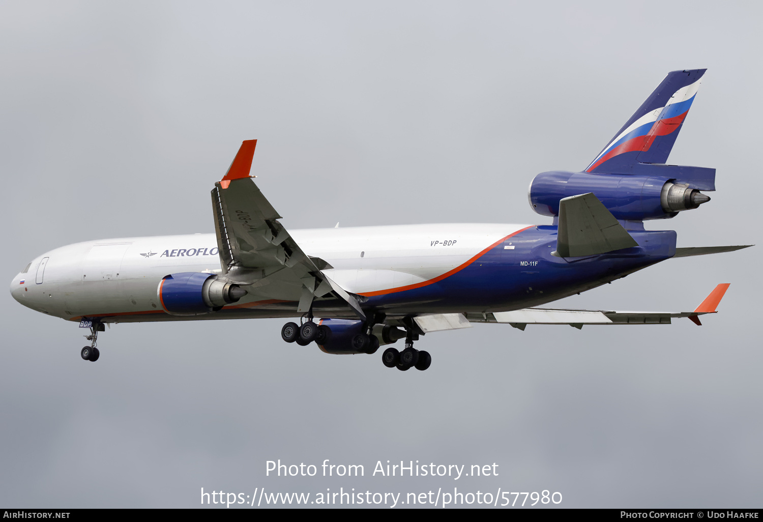 Aircraft Photo of VP-BDP | McDonnell Douglas MD-11F | Aeroflot - Russian Airlines Cargo | AirHistory.net #577980