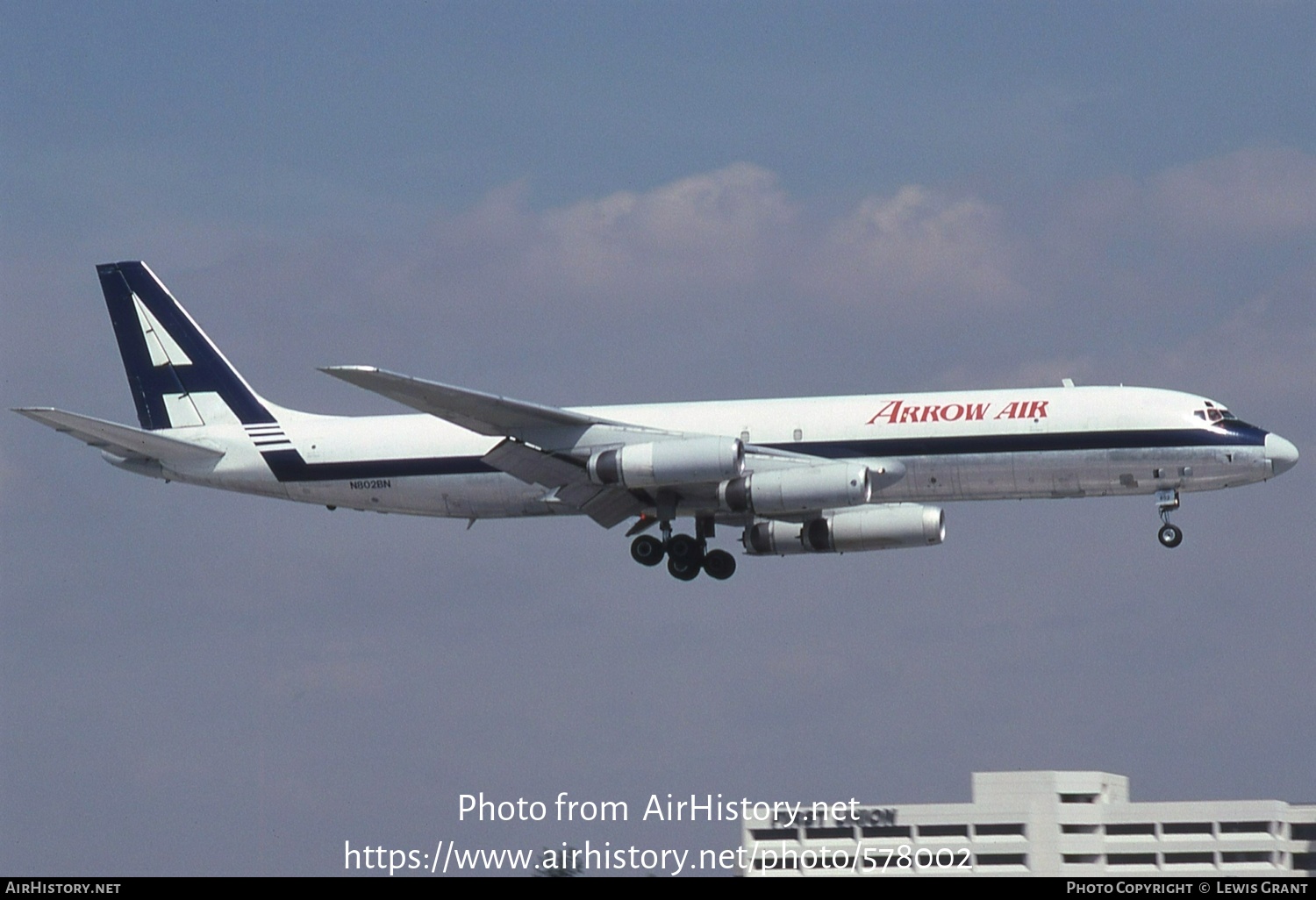 Aircraft Photo of N802BN | McDonnell Douglas DC-8-62H(F) | Arrow Air | AirHistory.net #578002