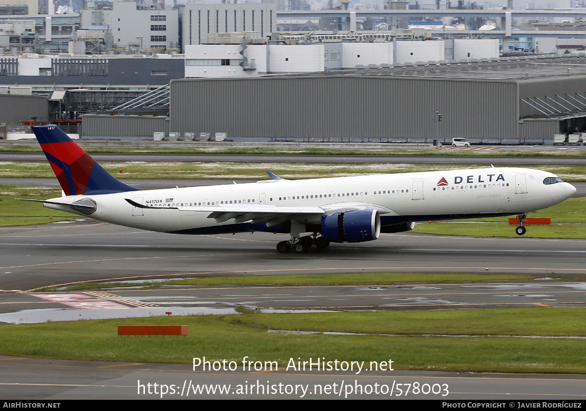 Aircraft Photo of N417DX | Airbus A330-941N | Delta Air Lines | AirHistory.net #578003