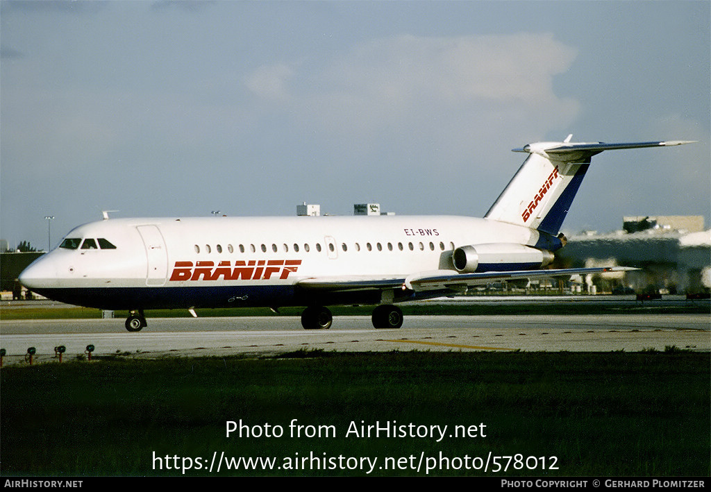 Aircraft Photo of EI-BWS | BAC 111-201AC One-Eleven | Braniff | AirHistory.net #578012