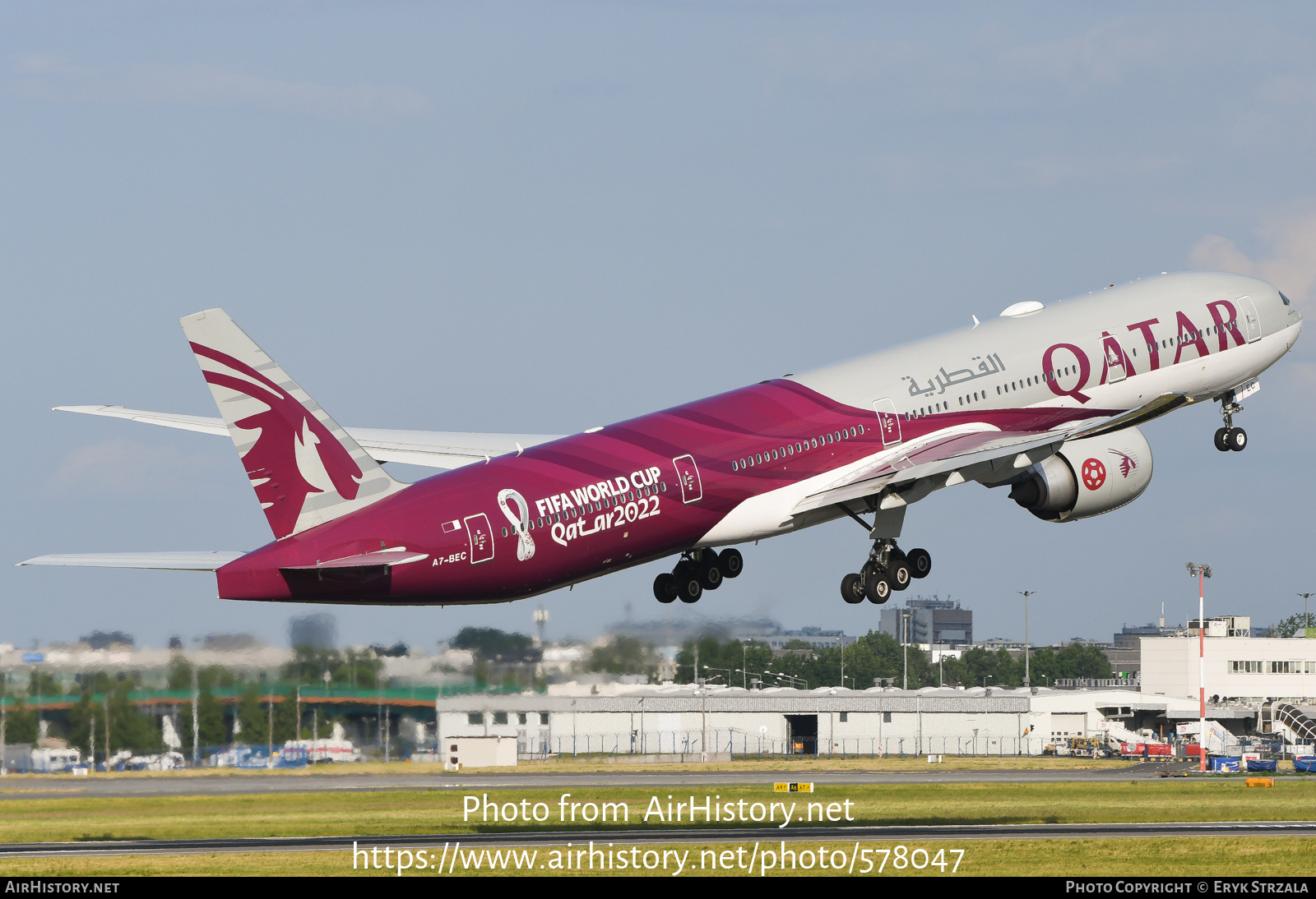 Aircraft Photo of A7-BEC | Boeing 777-3DZ/ER | Qatar Airways | AirHistory.net #578047