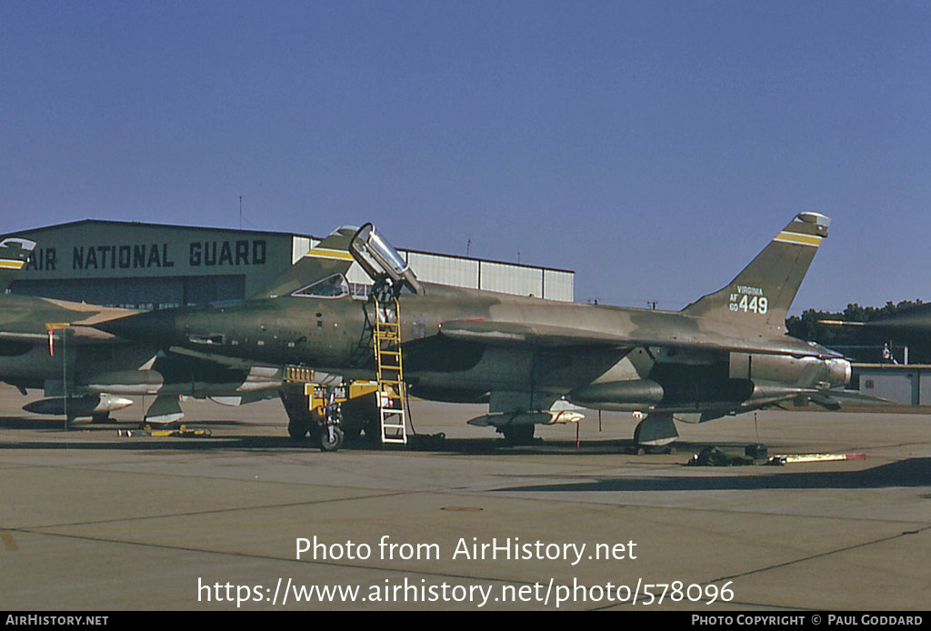 Aircraft Photo of 60-0449 | Republic F-105D Thunderchief | USA - Air Force | AirHistory.net #578096