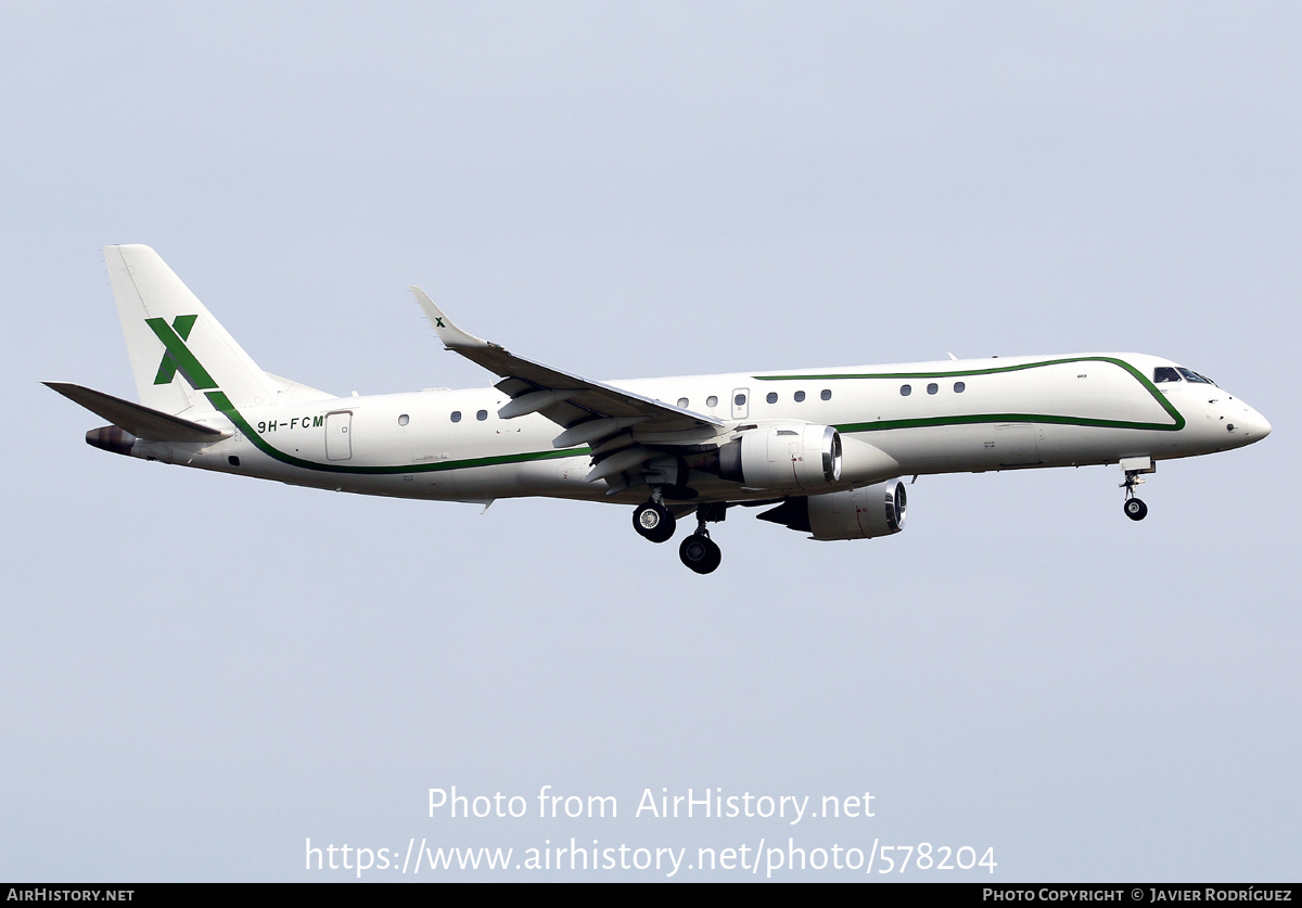 Aircraft Photo of 9H-FCM | Embraer Lineage 1000 (ERJ-190-100ECJ) | AirX Charter | AirHistory.net #578204