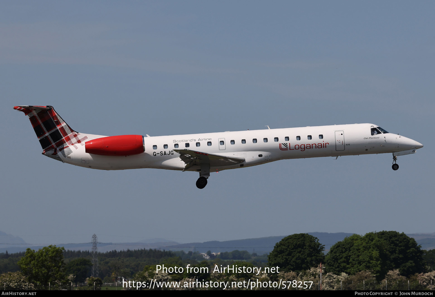 Aircraft Photo of G-SAJG | Embraer ERJ-145EP (EMB-145EP) | Loganair | AirHistory.net #578257