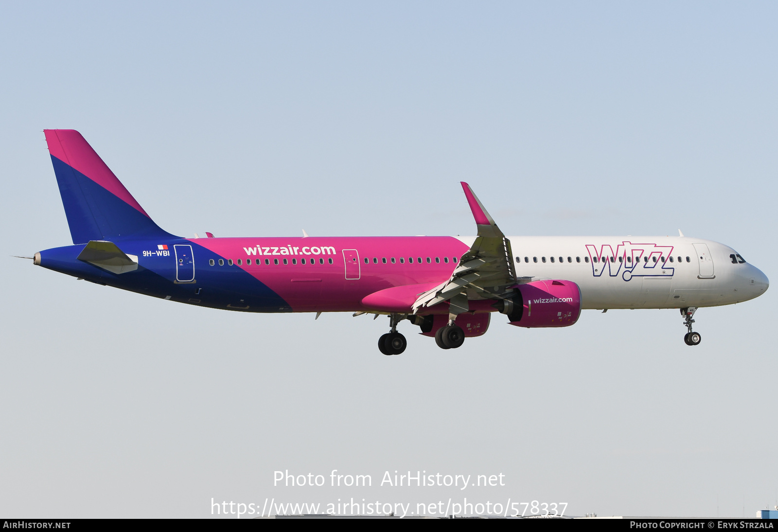 Aircraft Photo of 9H-WBI | Airbus A321-271NX | Wizz Air | AirHistory.net #578337