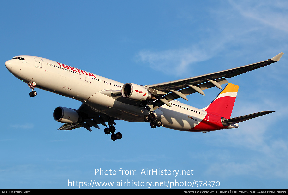 Aircraft Photo of EC-LUK | Airbus A330-302 | Iberia | AirHistory.net #578370