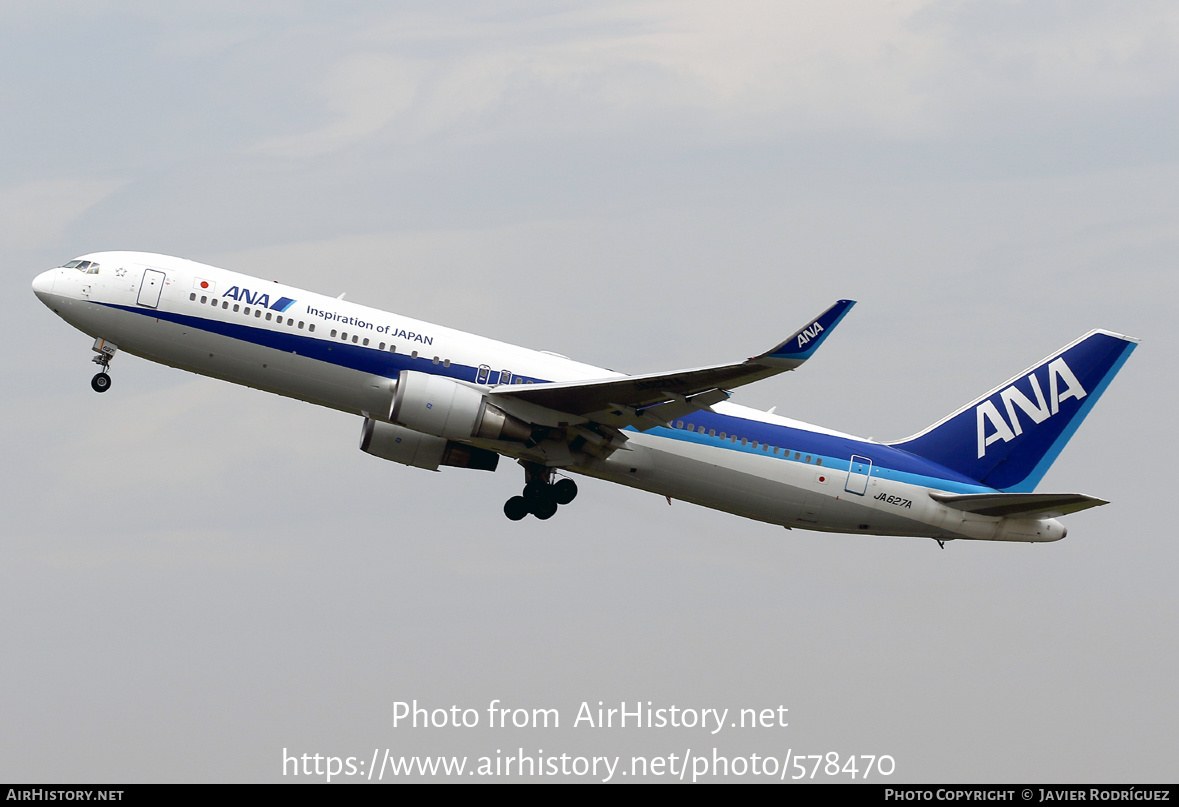 Aircraft Photo of JA627A | Boeing 767-381/ER | All Nippon Airways - ANA | AirHistory.net #578470