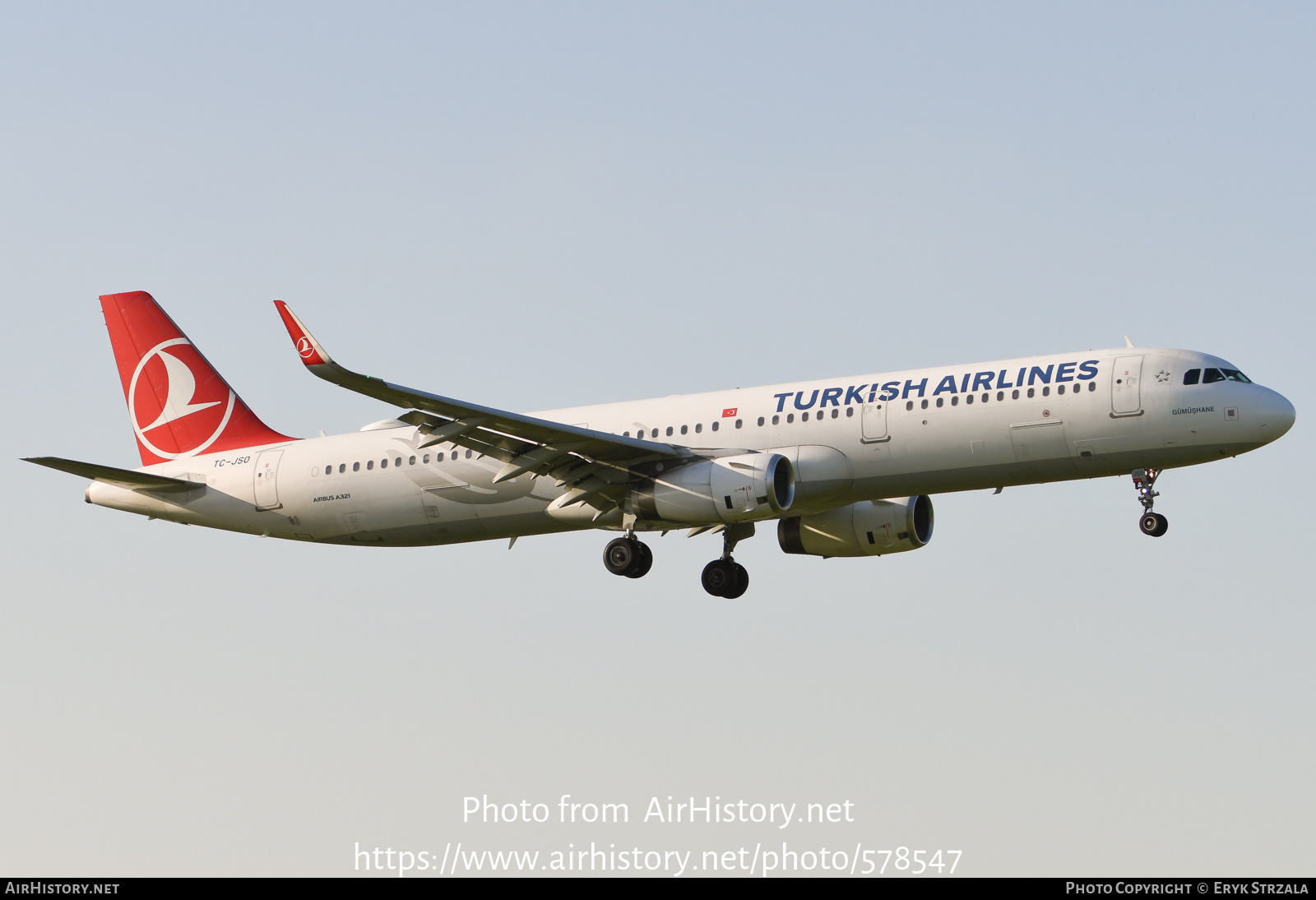 Aircraft Photo of TC-JSO | Airbus A321-231 | Turkish Airlines | AirHistory.net #578547