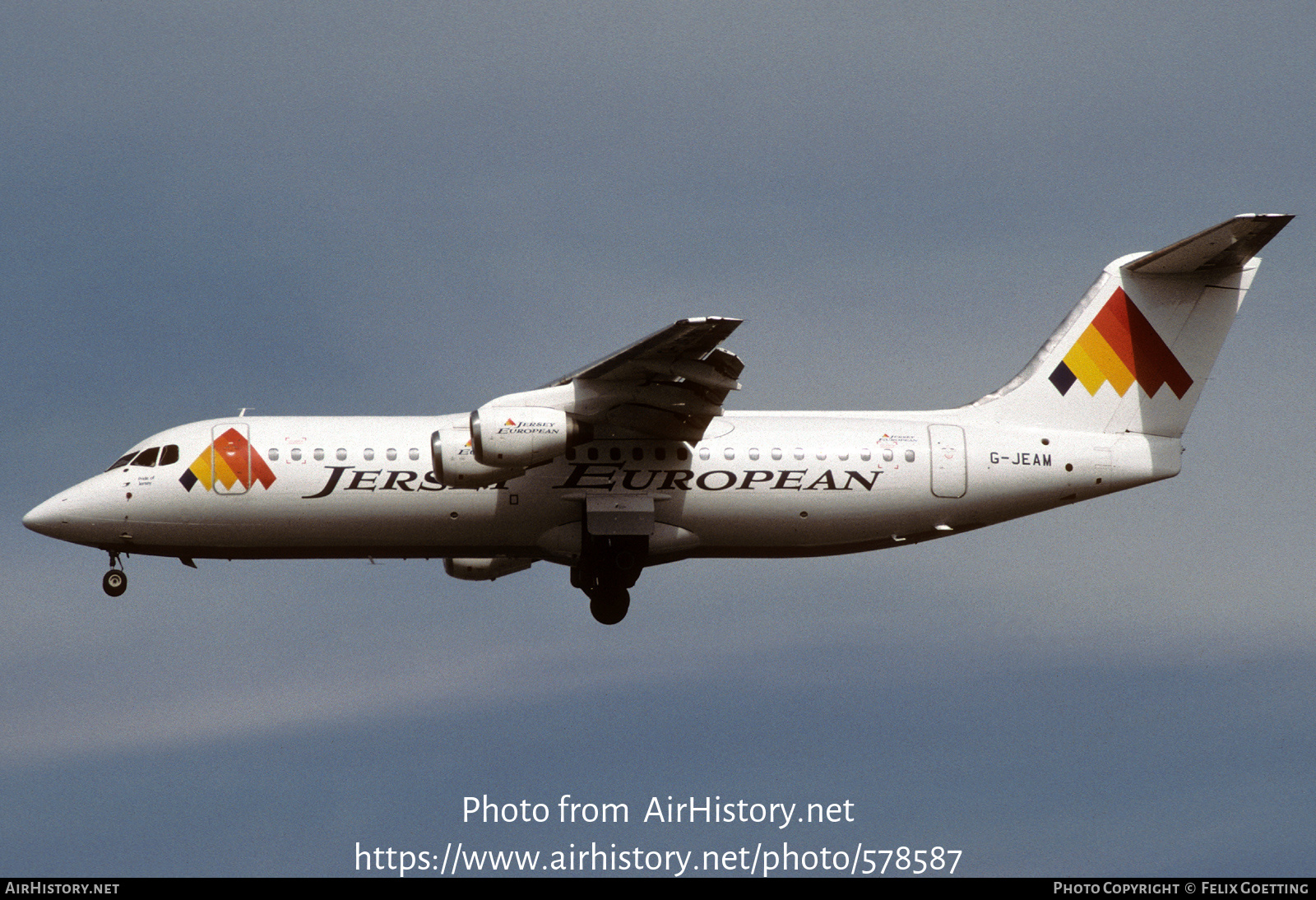 Aircraft Photo of G-JEAM | British Aerospace BAe-146-300 | Jersey European Airways | AirHistory.net #578587