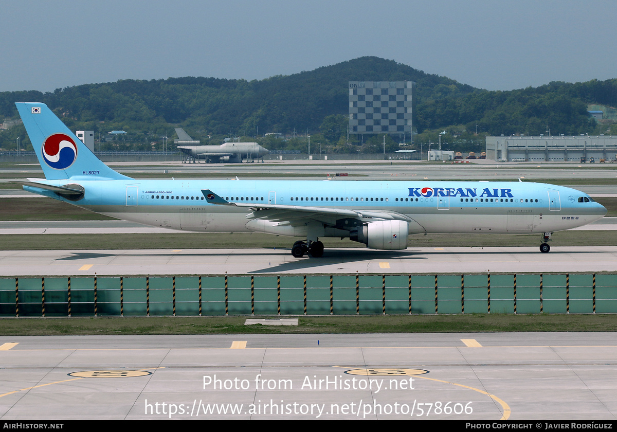 Aircraft Photo of HL8027 | Airbus A330-323E | Korean Air | AirHistory.net #578606