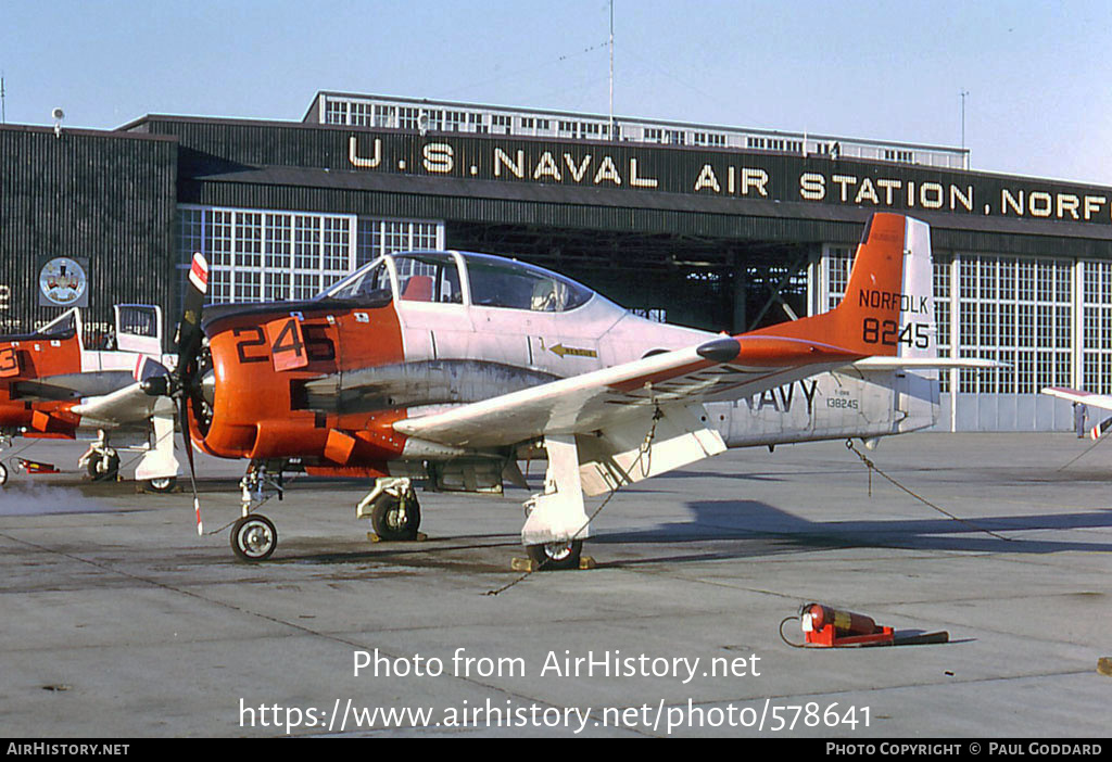 Aircraft Photo of 138245 / 8245 | North American T-28B Trojan | USA - Navy | AirHistory.net #578641