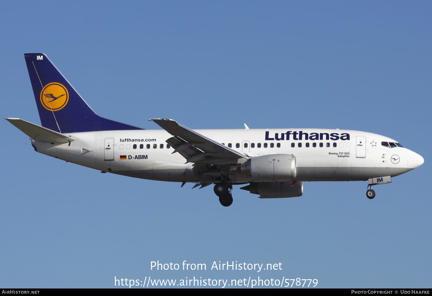 Aircraft Photo of D-ABIM | Boeing 737-530 | Lufthansa | AirHistory.net #578779