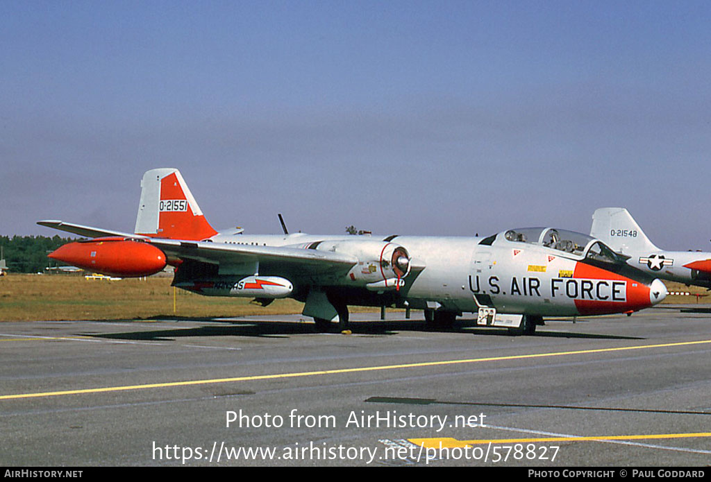 Aircraft Photo of 52-1551 / 0-21551 | Martin EB-57B Canberra | USA - Air Force | AirHistory.net #578827