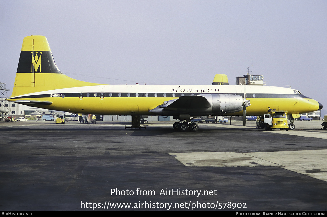 Aircraft Photo of G-ANCH | Bristol 175 Britannia 309 | Monarch Airlines | AirHistory.net #578902