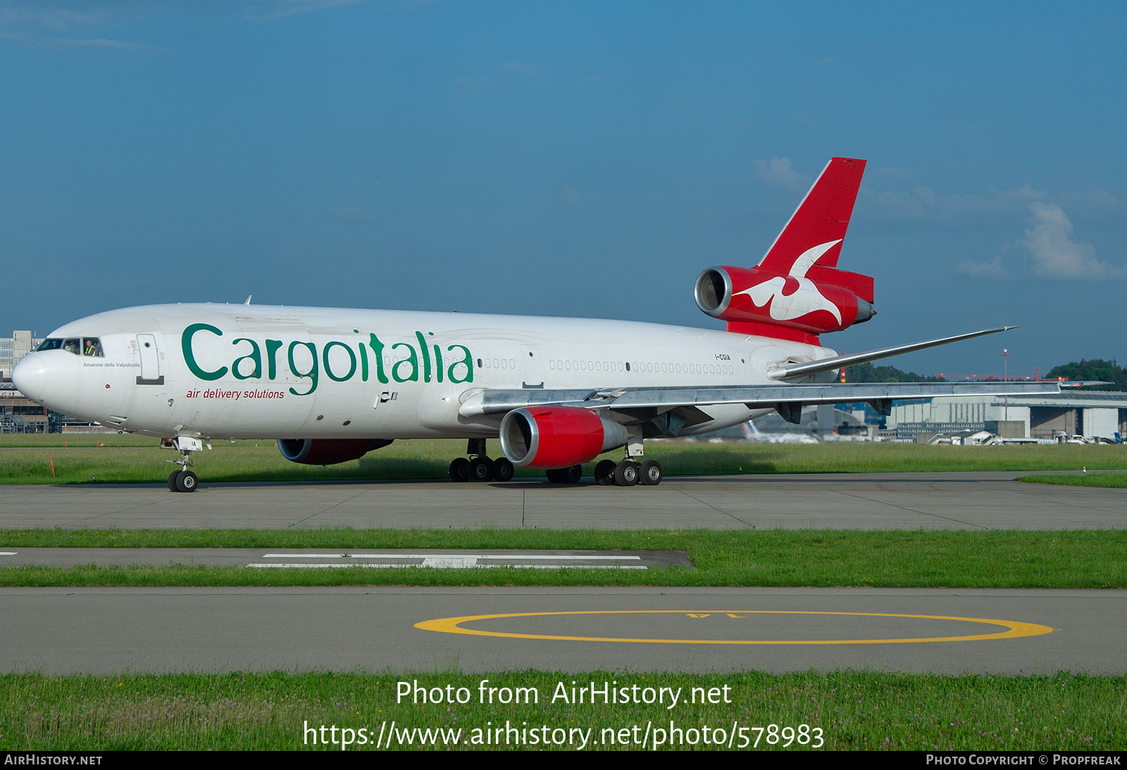 Aircraft Photo of I-CGIA | McDonnell Douglas DC-10-30F | Cargoitalia | AirHistory.net #578983
