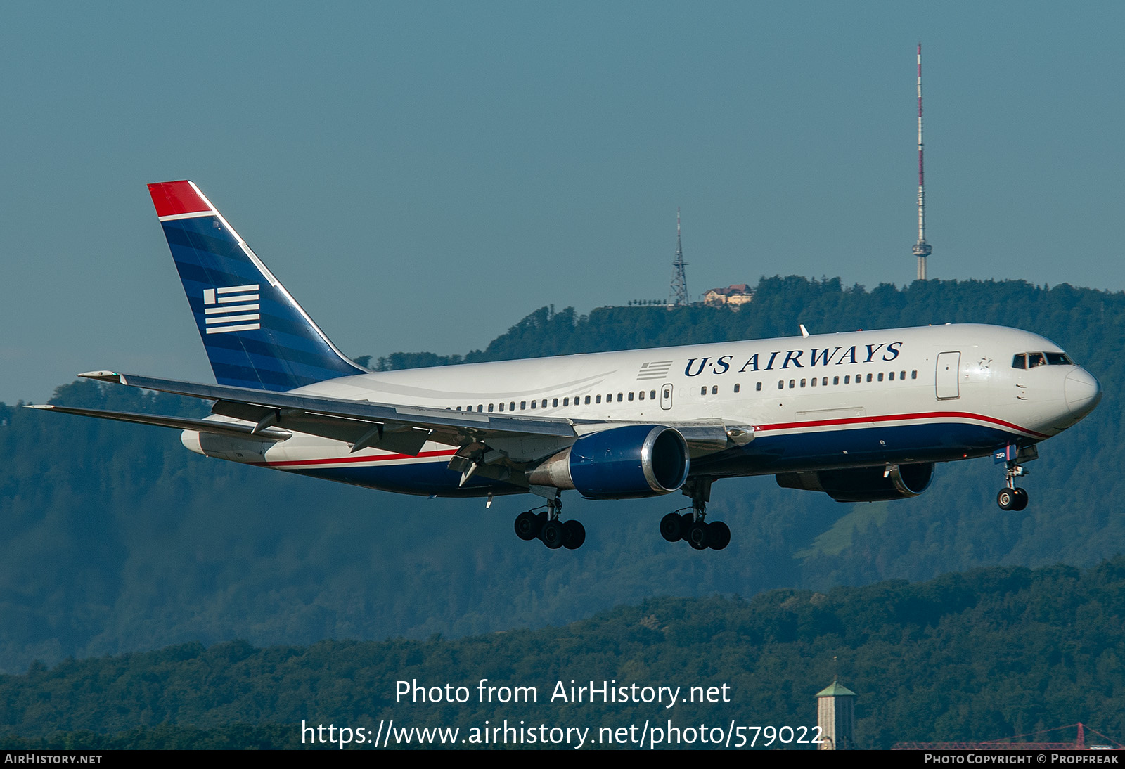 Aircraft Photo of N250AY | Boeing 767-201/ER | US Airways | AirHistory.net #579022