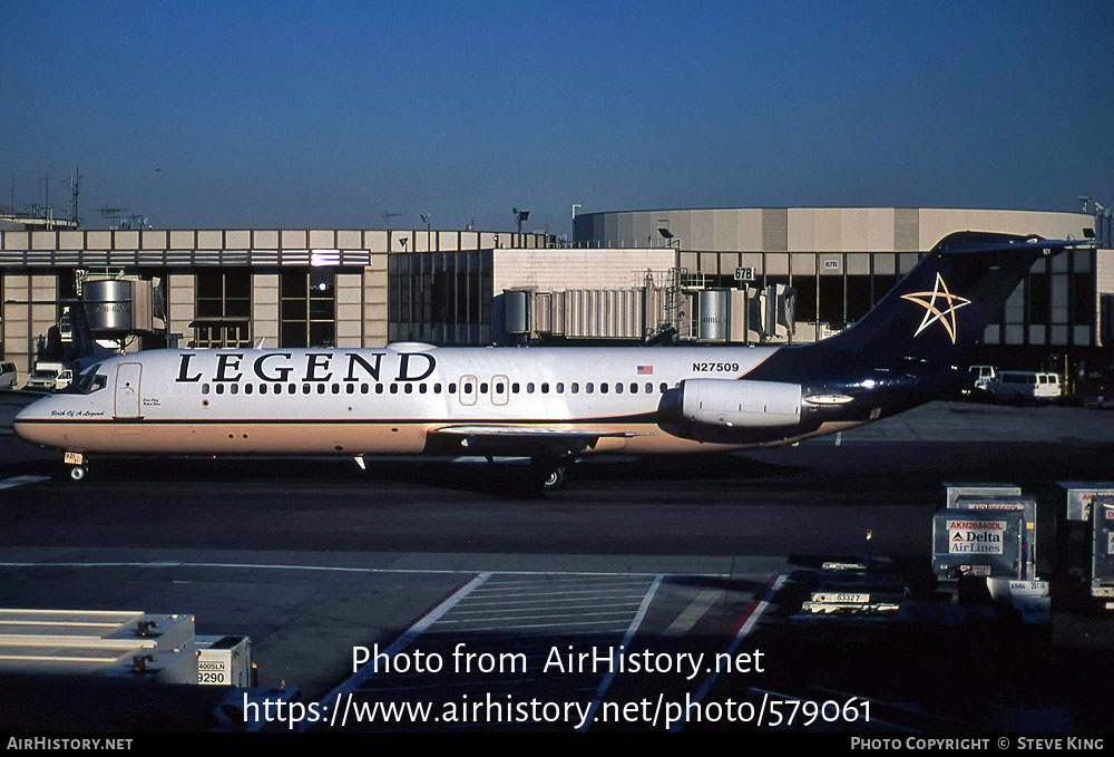 Aircraft Photo of N27509 | McDonnell Douglas DC-9-32 | Legend Airlines | AirHistory.net #579061