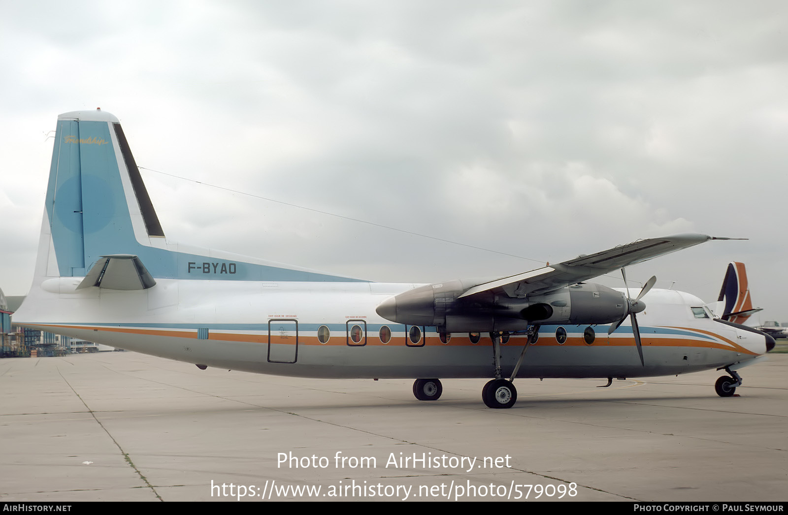 Aircraft Photo of F-BYAO | Fokker F27-100 Friendship | East-West Airlines | AirHistory.net #579098