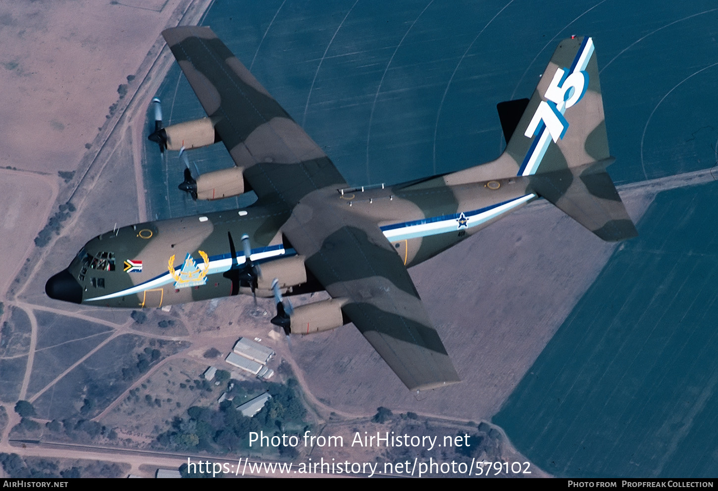 Aircraft Photo of 401 | Lockheed C-130BZ Hercules (L-282) | South Africa - Air Force | AirHistory.net #579102