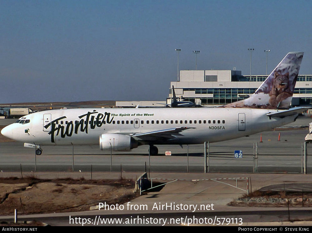 Aircraft Photo of N305FA | Boeing 737-36Q | Frontier Airlines | AirHistory.net #579113