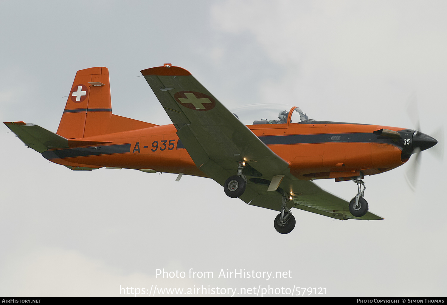 Aircraft Photo of A-935 | Pilatus PC-7 | Switzerland - Air Force | AirHistory.net #579121