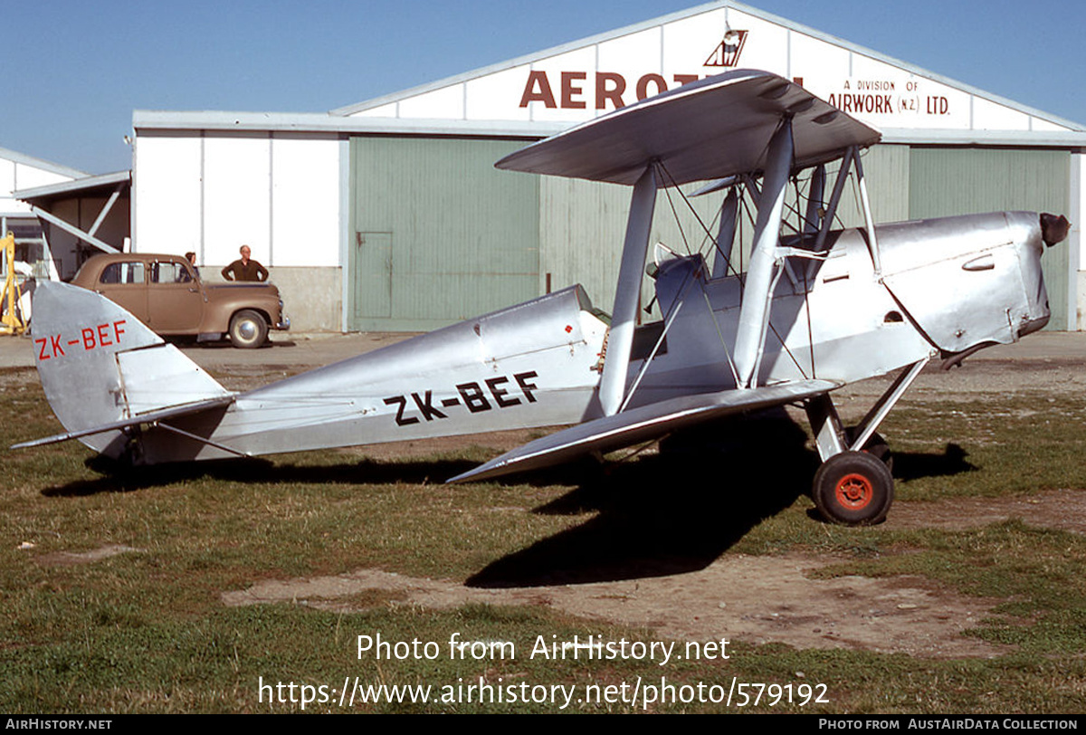 Aircraft Photo of ZK-BEF | De Havilland D.H. 82A Tiger Moth | AirHistory.net #579192