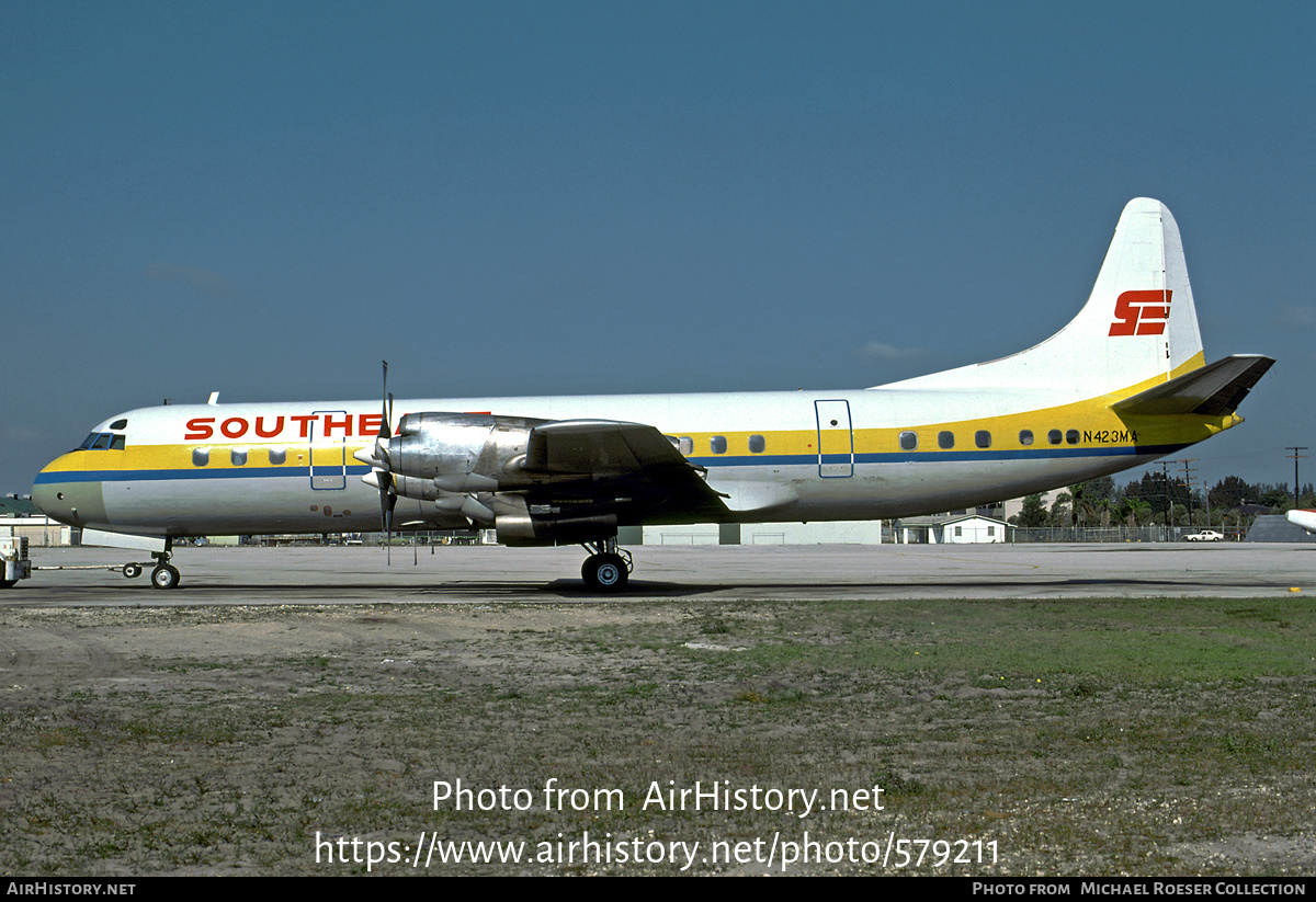 Aircraft Photo of N423MA | Lockheed L-188C Electra | Southeast Airlines | AirHistory.net #579211