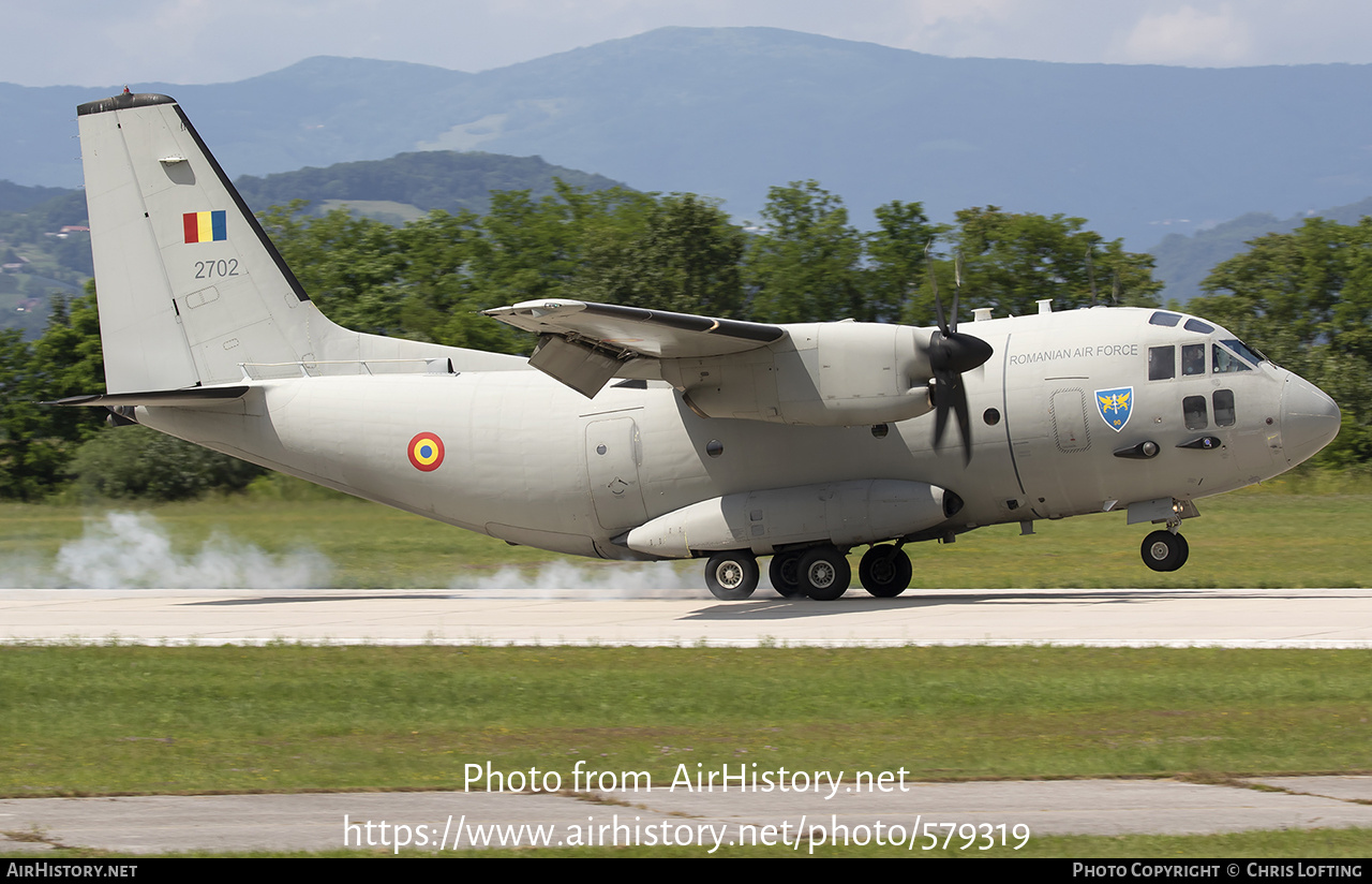 Aircraft Photo of 2702 | Alenia C-27J Spartan | Romania - Air Force | AirHistory.net #579319