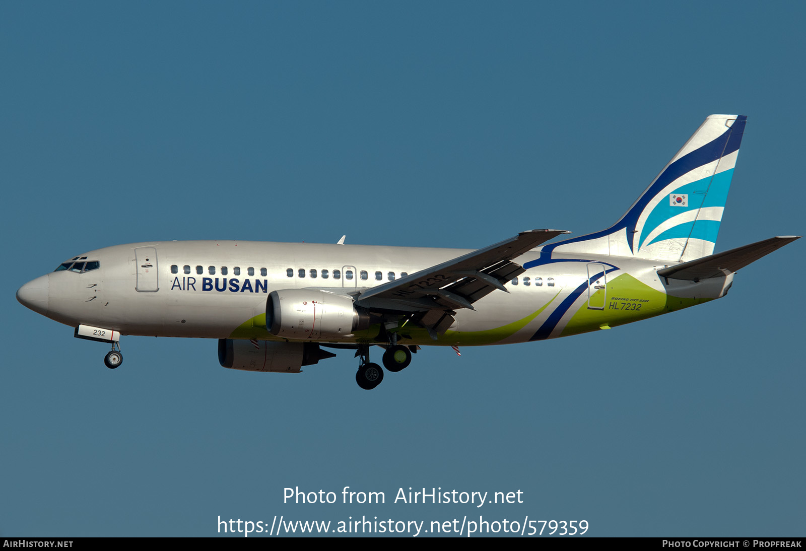Aircraft Photo of HL7232 | Boeing 737-58E | Air Busan | AirHistory.net #579359