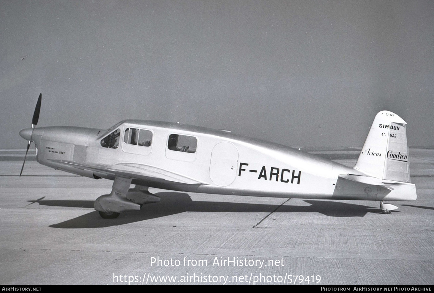 Aircraft Photo of F-ARCH | Caudron C-635M Simoun | AirHistory.net #579419