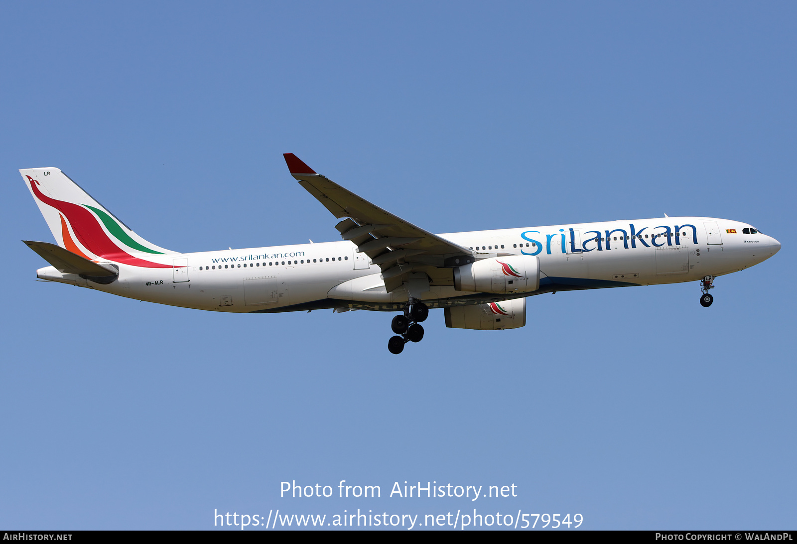 Aircraft Photo of 4R-ALR | Airbus A330-343 | SriLankan Airlines | AirHistory.net #579549