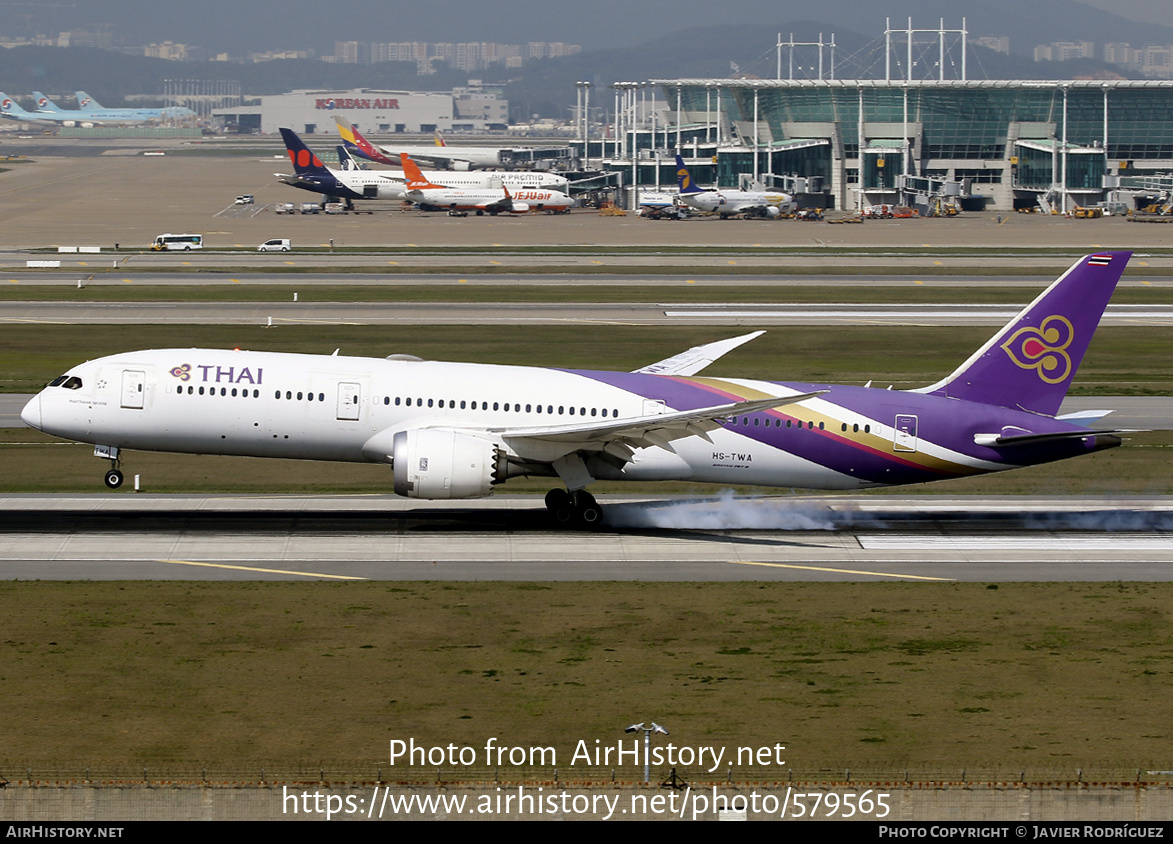 Aircraft Photo of HS-TWA | Boeing 787-9 Dreamliner | Thai Airways International | AirHistory.net #579565