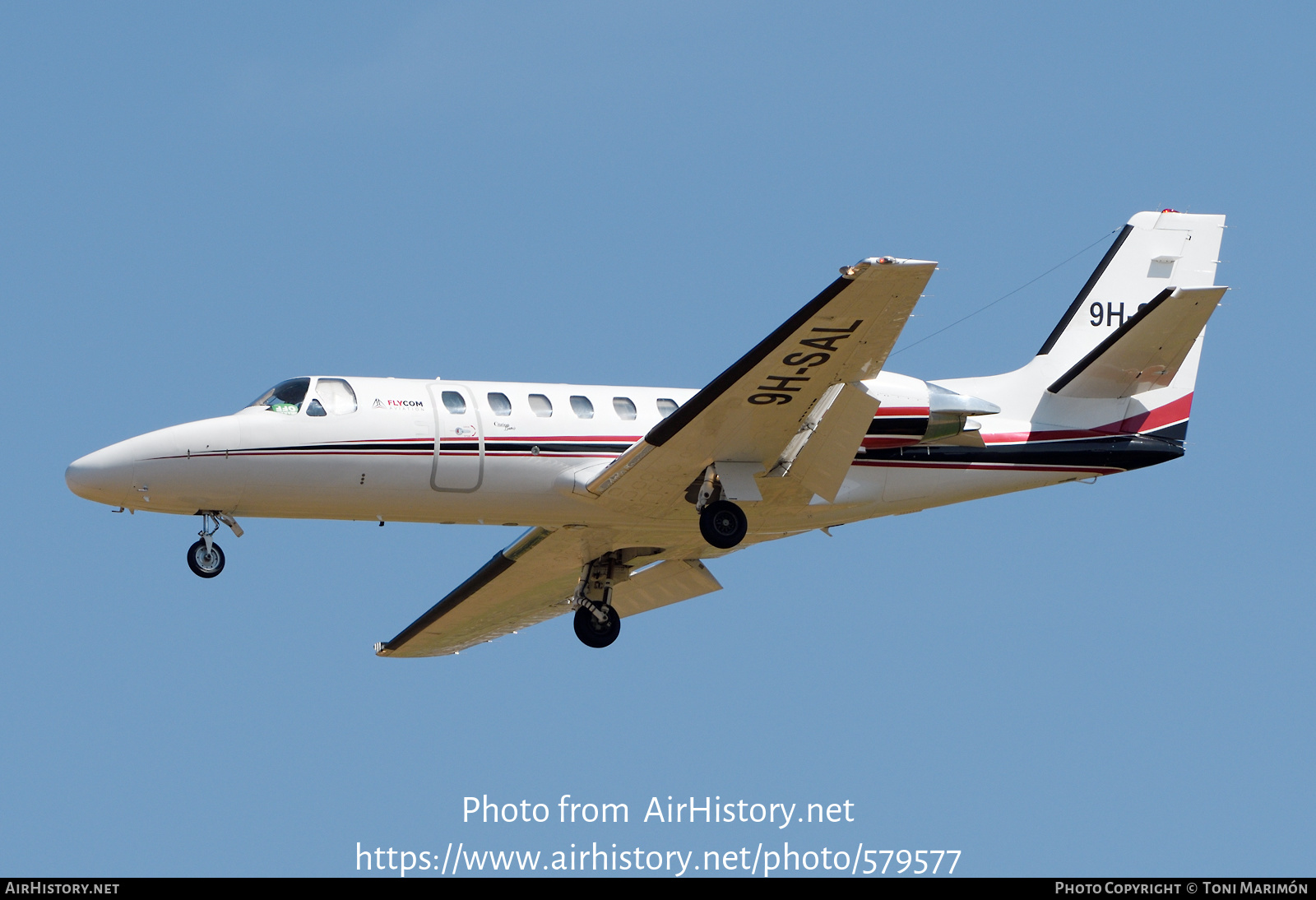 Aircraft Photo of 9H-SAL | Cessna 550 Citation Bravo | FlyCom Aviation | AirHistory.net #579577