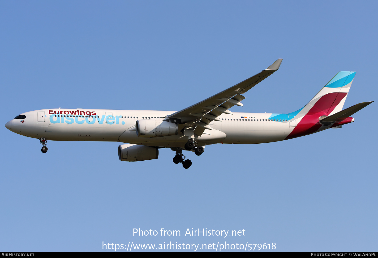 Aircraft Photo of D-AIKE | Airbus A330-343 | Eurowings Discover | AirHistory.net #579618