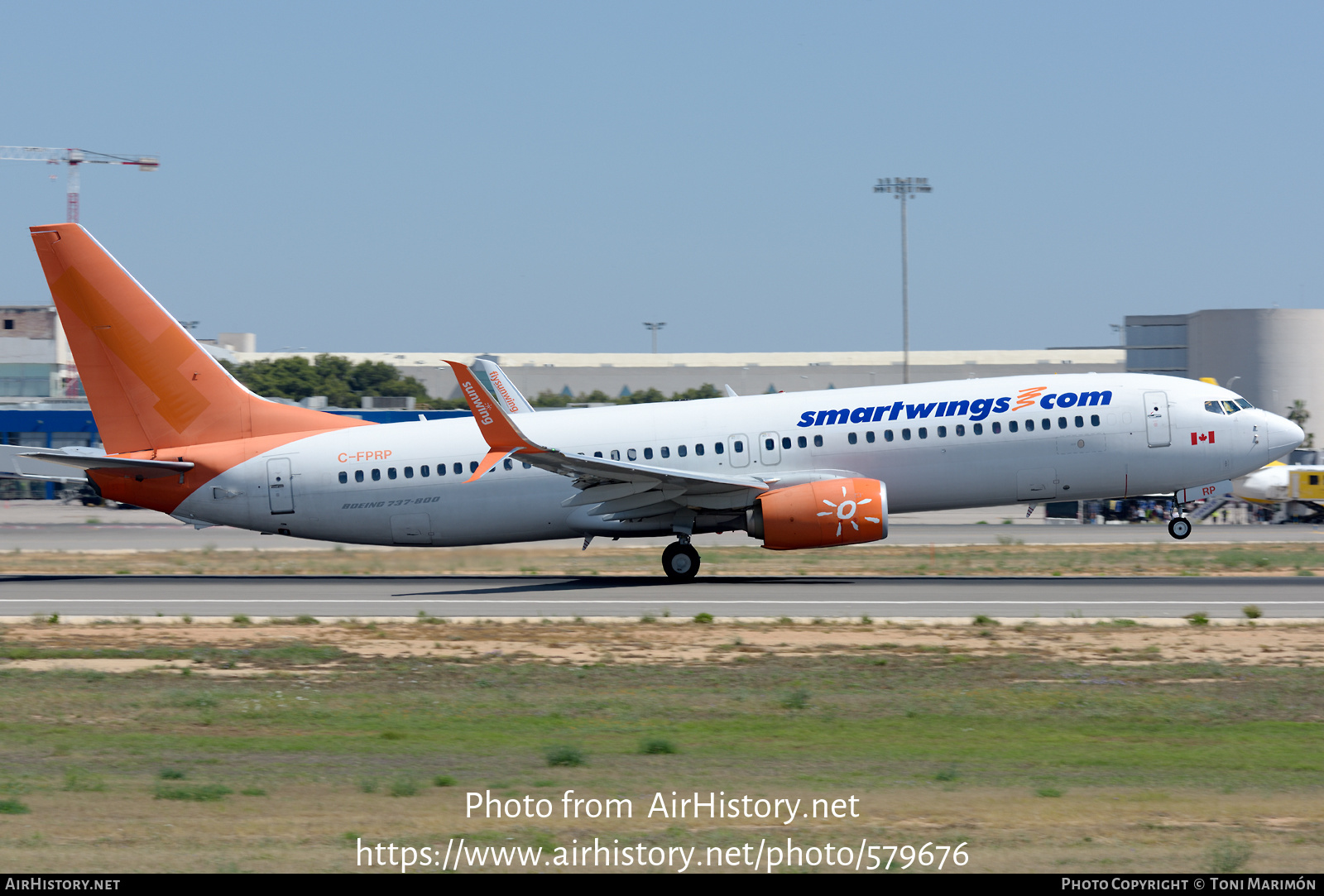 Aircraft Photo of C-FPRP | Boeing 737-8FH | Smartwings | AirHistory.net #579676