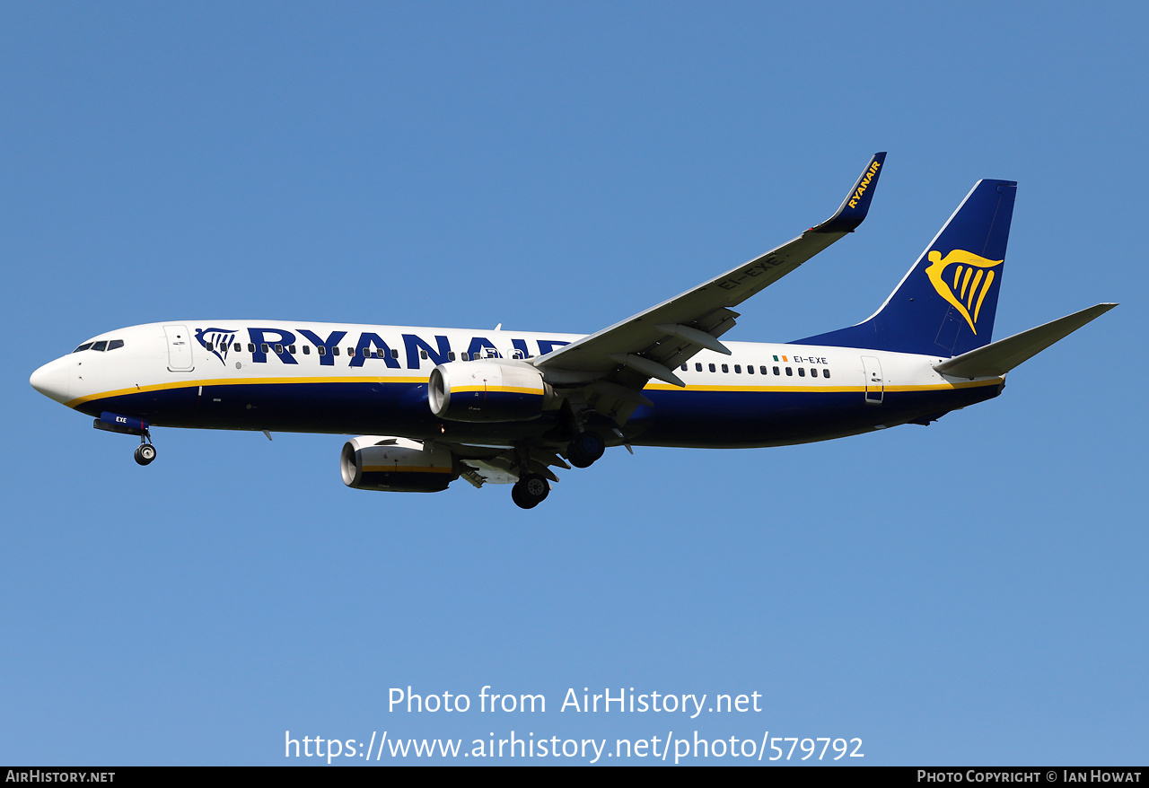 Aircraft Photo of EI-EXE | Boeing 737-8AS | Ryanair | AirHistory.net #579792