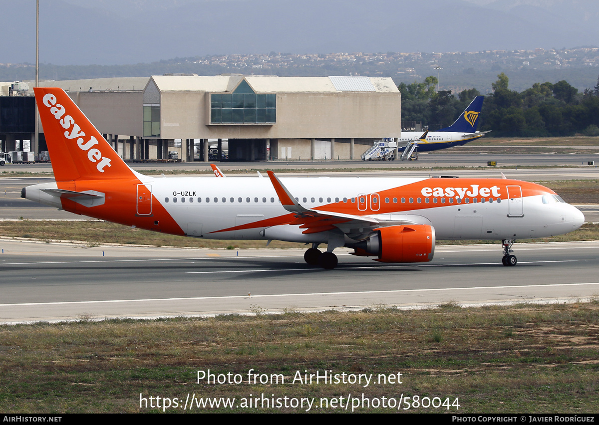 Aircraft Photo of G-UZLK | Airbus A320-251N | EasyJet | AirHistory.net #580044